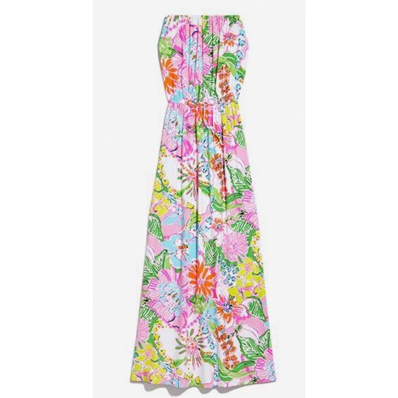 Lilly Pulitzer Dresses & Skirts - Lilly Pulitzer X Target Dancing On The Deck Size XS Floral Stretch Maxi Dress